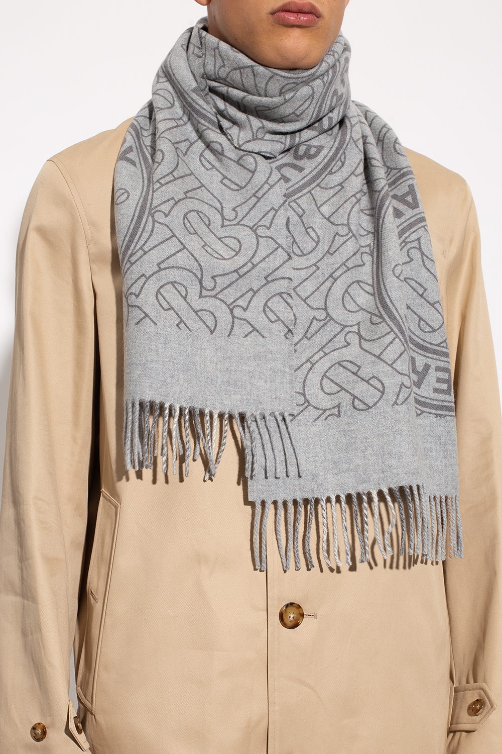 Burberry scarf kids sales grey